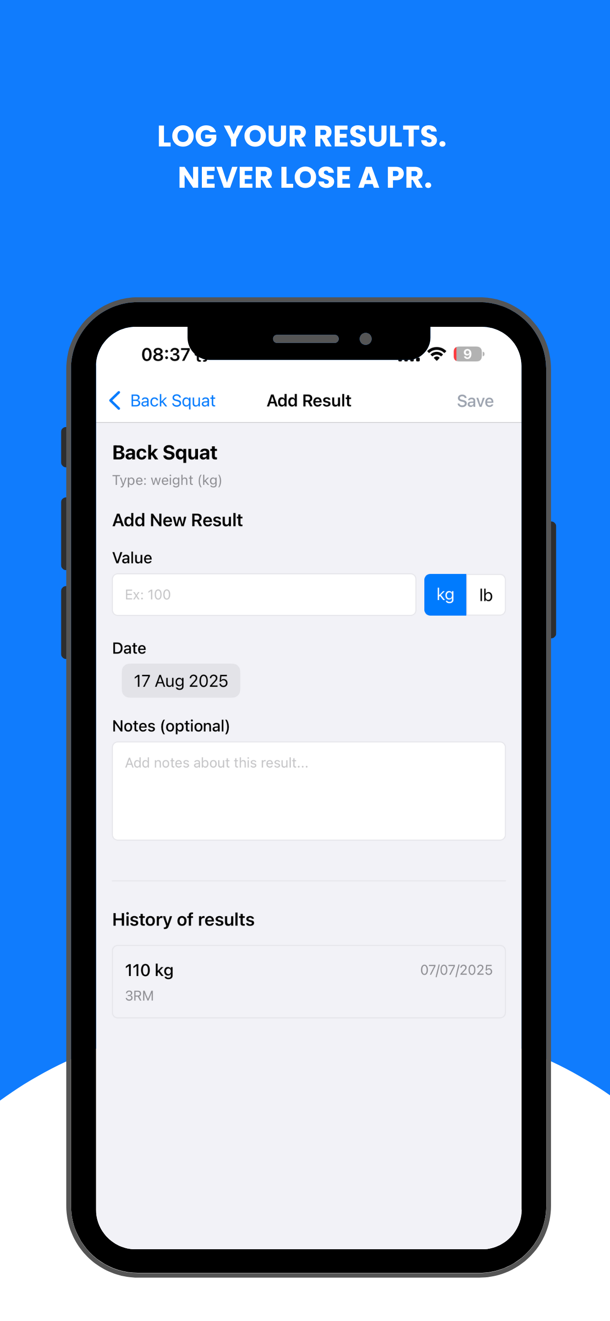 Add Results Feature